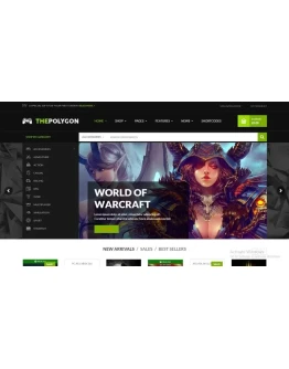 The Polygon v1.1.5 игровой WordPress шаблон