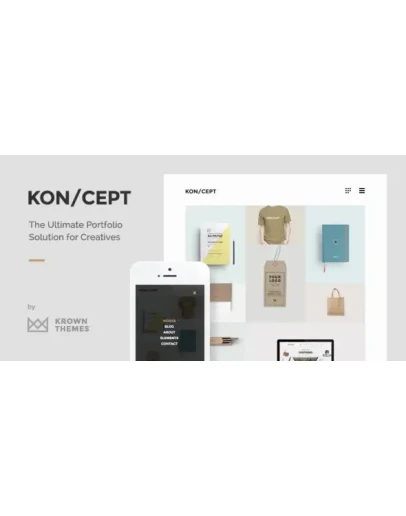 KON/CEPT v1.7.8 портфолио WordPress