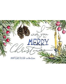 Christmas watercolor