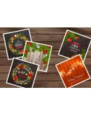 25 открыток и 54 иконки для рождества