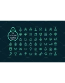 25 открыток и 54 иконки для рождества