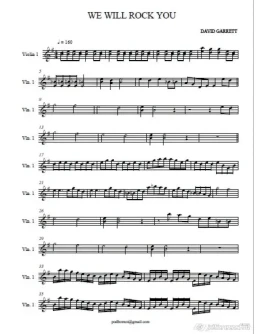 David Garrett-we-will-rock-you violin