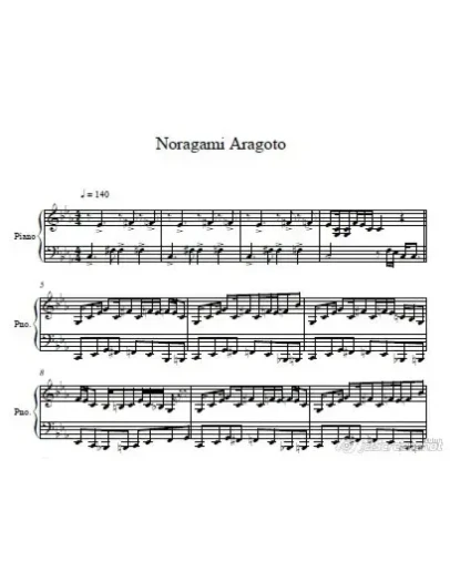 Noragami Aragoto OP Piano -