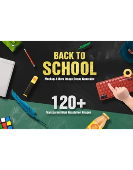 Back To School Mockup &amp Hero Image Scene Generator