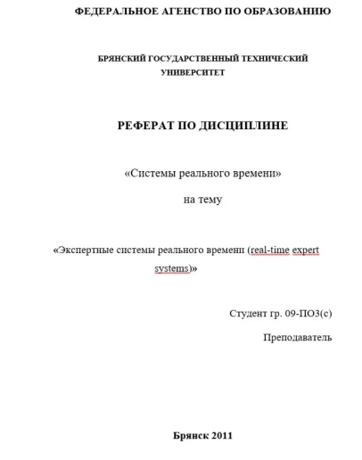 Реферат на тему: 