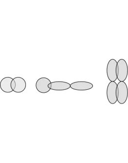 Схема перекрывания электронных облаков в молекуле H2 Схема перекрывания электронных облаков в молекуле H2