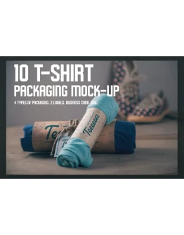 T-shirt Packaging Mock-ups