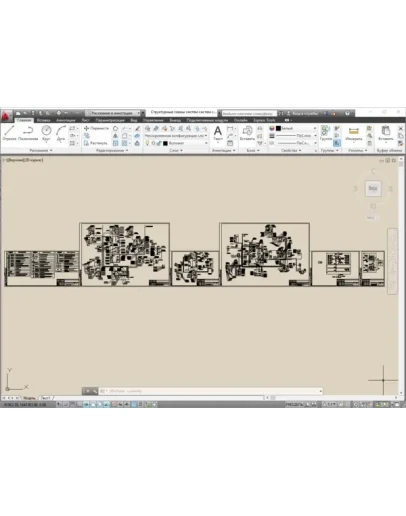 Структурные схемы систем связи и сигнализации АБК