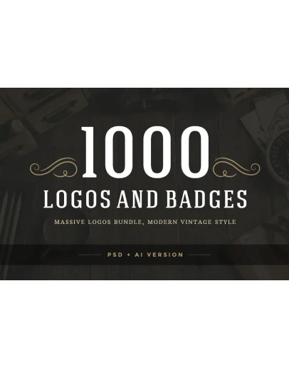 1000 Logos and Badges Bundle