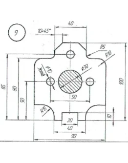 плоский контур вариант 9