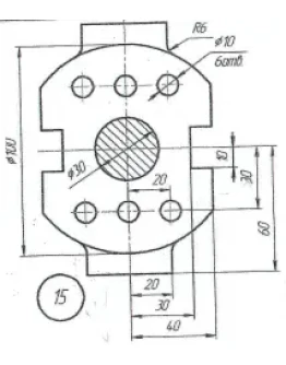 плоский контур и лекальная кривая вариант 15