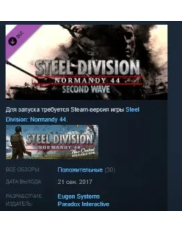Steel Division Normandy 44 Second Wave STEAM ЛИЦЕНЗИЯ