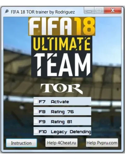 FIFA 18 TOR Чит Trainer for Ultimate Team