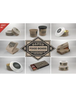 VOL.8 Food Box Packaging Mock Ups