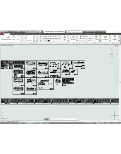 Рабочий проект по отоплению и вентиляции СТО с офисными