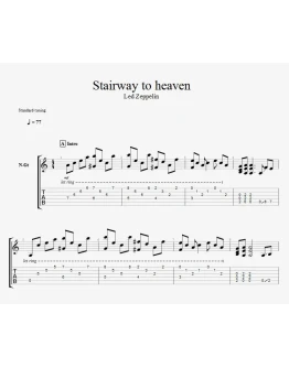 Led Zeppelin Stairway To Heaven fingerstyle gtp/pdf tab