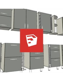 Динамические компоненты кухонных секций для SketchUp