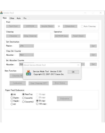 Canon Service Tool V5103 Canon Service Tool V5103