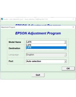 Epson L375, L475 Adjustment Program Epson L375, L475 Adjustment Program