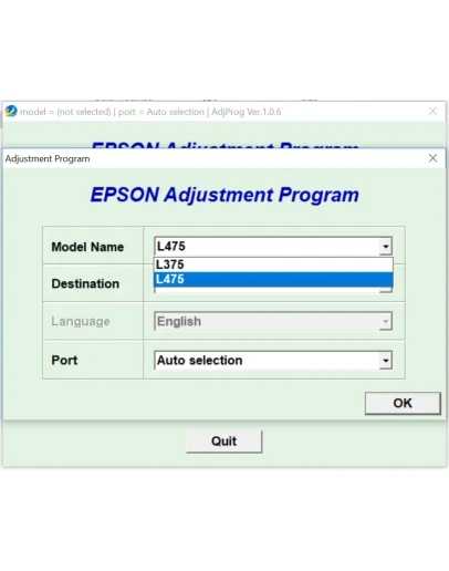 Epson L375, L475 Adjustment Program Epson L375, L475 Adjustment Program