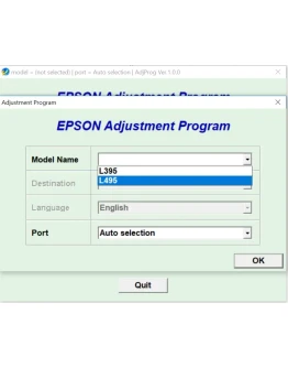 Epson L395, L495 Adjustment Program Epson L395, L495 Adjustment Program