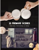 Beer &amp Bar Mockup &amp Hero Images Scene Generator