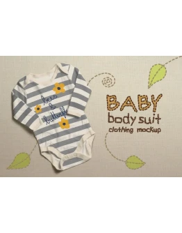 Baby Bodysuit Clothing Mock-up