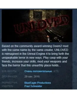 UNLOVED STEAM KEY REGION FREE GLOBAL