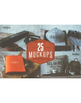 25 Hip Logo Overlay Mock-Ups