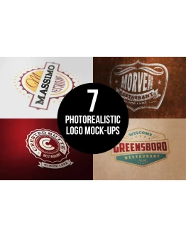7 Photorealistic Logo Mock-Ups