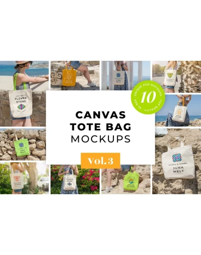 Canvas Tote Bag Mockups Pack Vol. 3 Canvas Tote Bag Mockups Pack Vol. 3