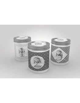 Clear Jars with Metal or Clear Lids