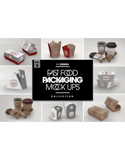 Fast Food Boxes Vol.9: Take Out Packaging Mockups