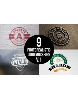 Photorealistic Logo Mock-Ups Vol.1 Photorealistic Logo Mock-Ups Vol.1