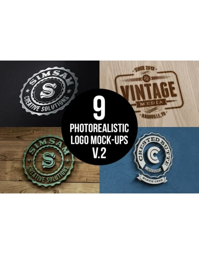 Photorealistic Logo Mock-Ups Vol.2