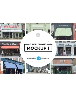Shop facade mockup 1