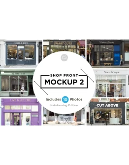 Shop facade mockup 2