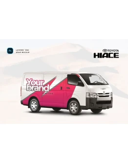 Toyota Hiace Van Mockup