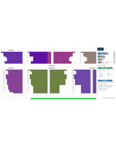 Конструктор схем залов / Генератор схем залов