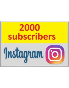 Инстаграм Подписчики 2000 + Бесплатно 2000 Лайков