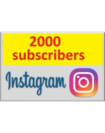 Инстаграм Подписчики 2000 + Бесплатно 2000 Лайков