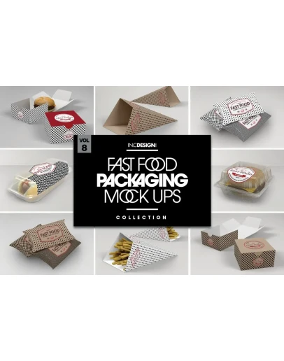 Fast Food Boxes Vol.8: Take Out Packaging Mockups
