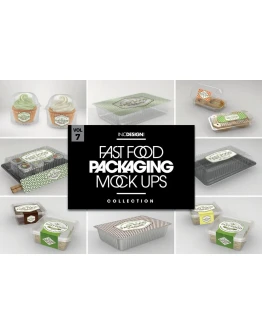 Fast Food Boxes Vol.7: Take Out Packaging Mockups