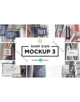 Shop Sign Mockup 3