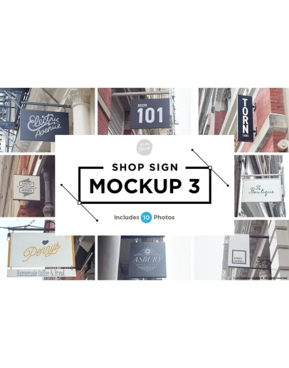 Shop Sign Mockup 3