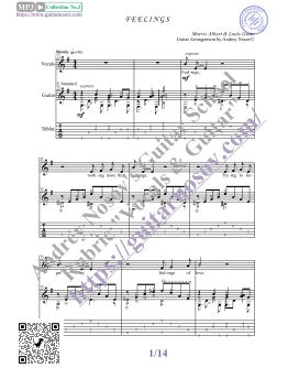 Feelings (Вокал Гитара Ноты Табы)