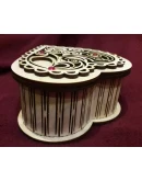 Шкатулка сердце DXF CDR, файлы для лазерной резки