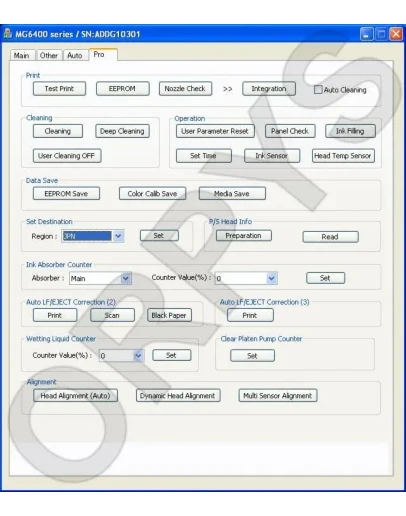 Canon Service Tool V5204