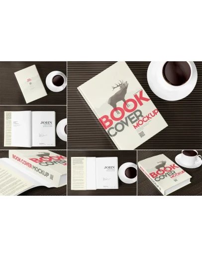 6 Book Mockups