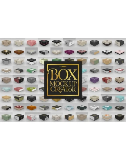 Box Mockup Creator - Square Box Edition